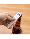 Ouvre-bouteille entièrement blanc en acier inoxydable (bouteille de vin, 3,5 x 11,6 cm)