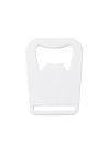 Ouvre-bouteille entièrement blanc en acier inoxydable (couronne, 4,5 x 6 cm)
