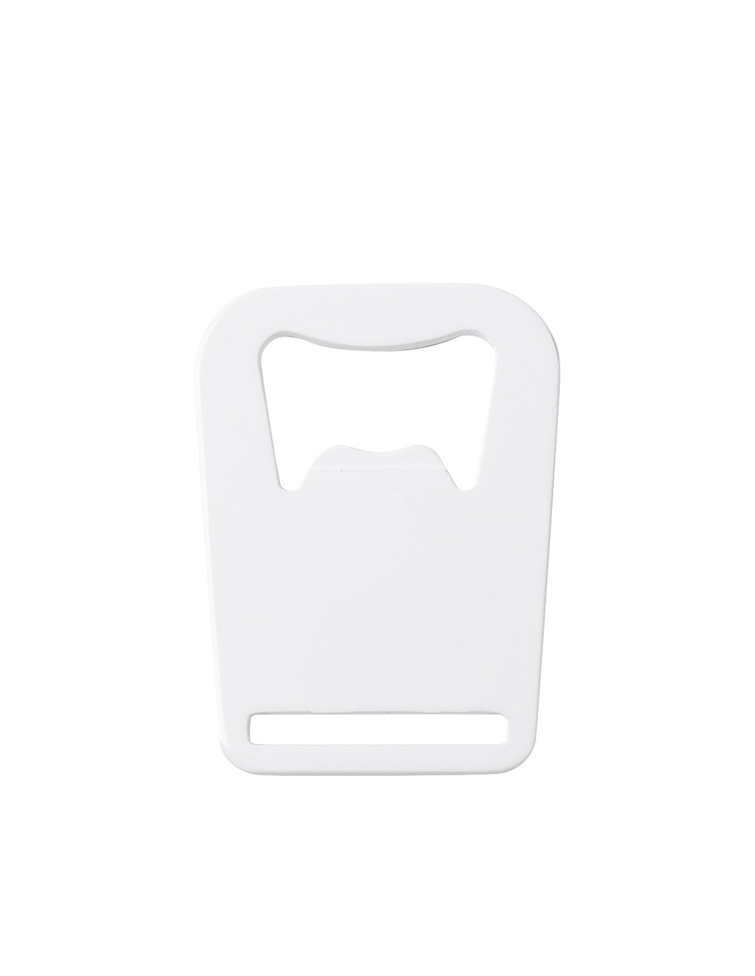 Ouvre-bouteille entièrement blanc en acier inoxydable (couronne, 4,5 x 6 cm)