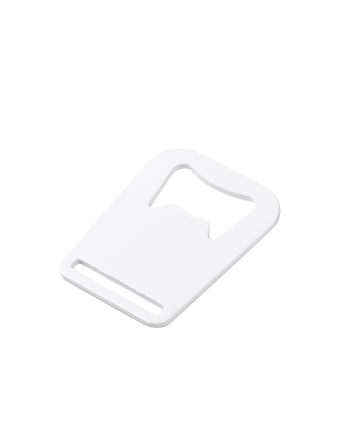 Ouvre-bouteille entièrement blanc en acier inoxydable (couronne, 4,5 x 6 cm)