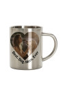 Tasse en acier inoxydable de 10 oz/300 ml (argent)