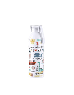 22oz/650ml Portable Sports Slim Aluminum bottle With Clear Cap(White) 2