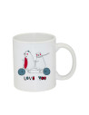Tasse à revêtement blanc de 11 oz