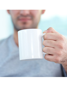 11oz White Coated Mug 2