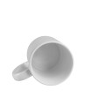 Tasse à revêtement blanc de 11 oz