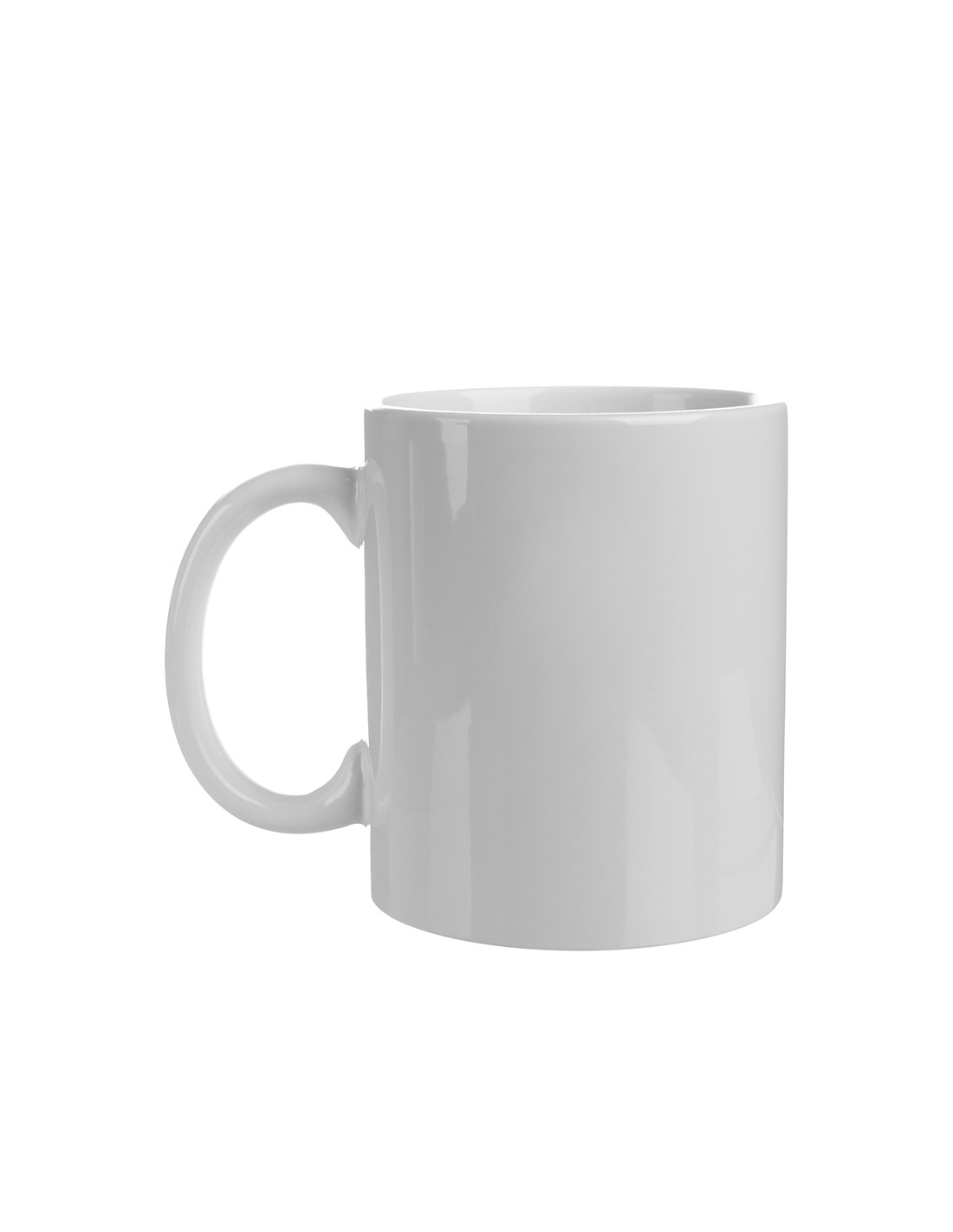 Tasse à revêtement blanc de 11 oz