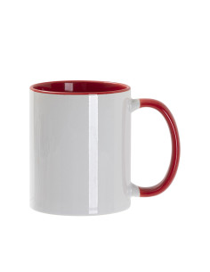 11oz Inner/Handle Color Mug-Red