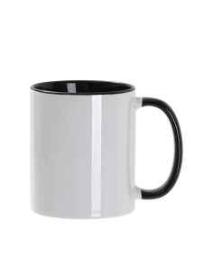 11oz Inner/Handle Color Mug-Black