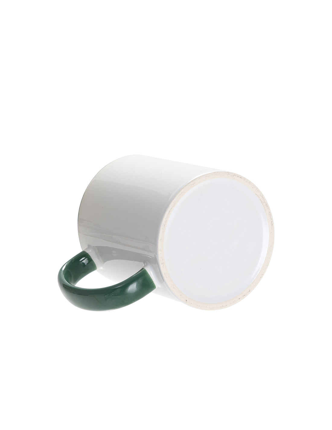 Tasse de couleur intérieure/poignée de 11oz-vert