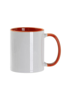 11oz Inner/Handle Color Mug-Orange