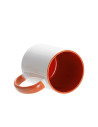 Tasse de couleur intérieure/poignée de 11 oz-Orange