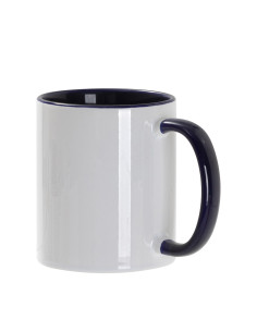 11oz Inner/Handle Color Mug-Blue 2