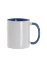 Tasse de couleur intérieure/poignée de 11 oz, bleu clair