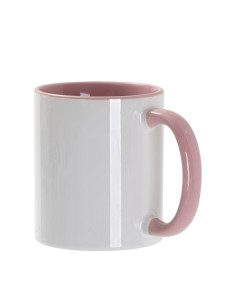 11oz Inner/Handle Color Mug-Pink 2