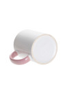 Tasse de couleur intérieure/poignée de 11 oz, rose