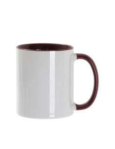 11oz Inner/Handle Color Mug-Maroon