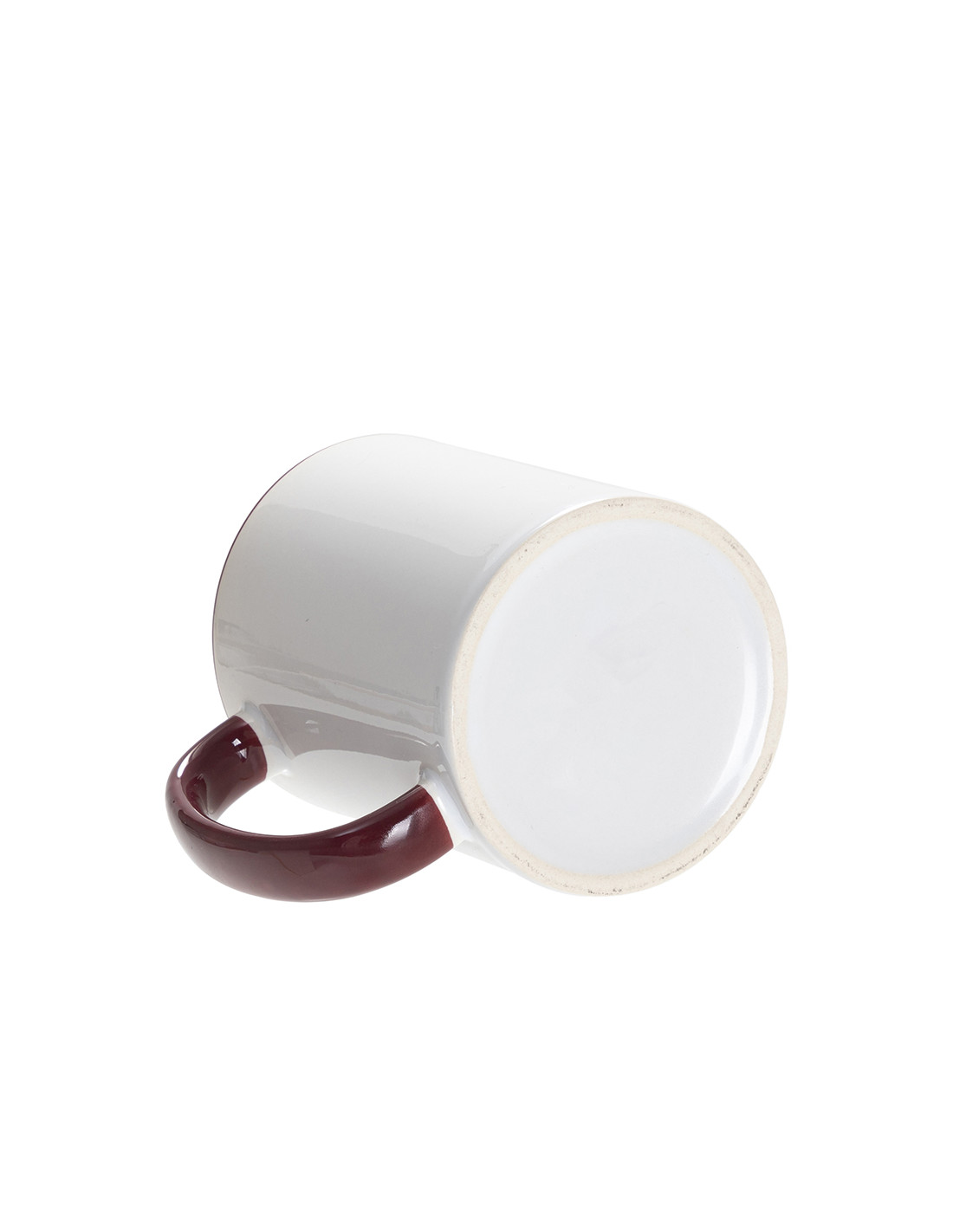 Tasse de couleur intérieure/poignée de 11 oz-marron