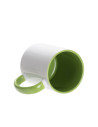 Tasse de couleur intérieure/poignée de 11oz-Vert clair