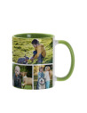 Tasse de couleur intérieure/poignée de 11oz-Vert clair
