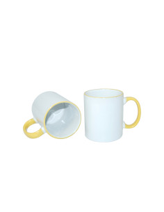 11oz Rim Handle Mug-Yellow