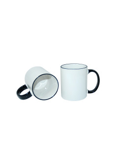 11oz Rim Handle Mug-Black