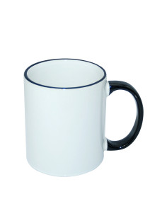 11oz Rim Handle Mug-Black 2