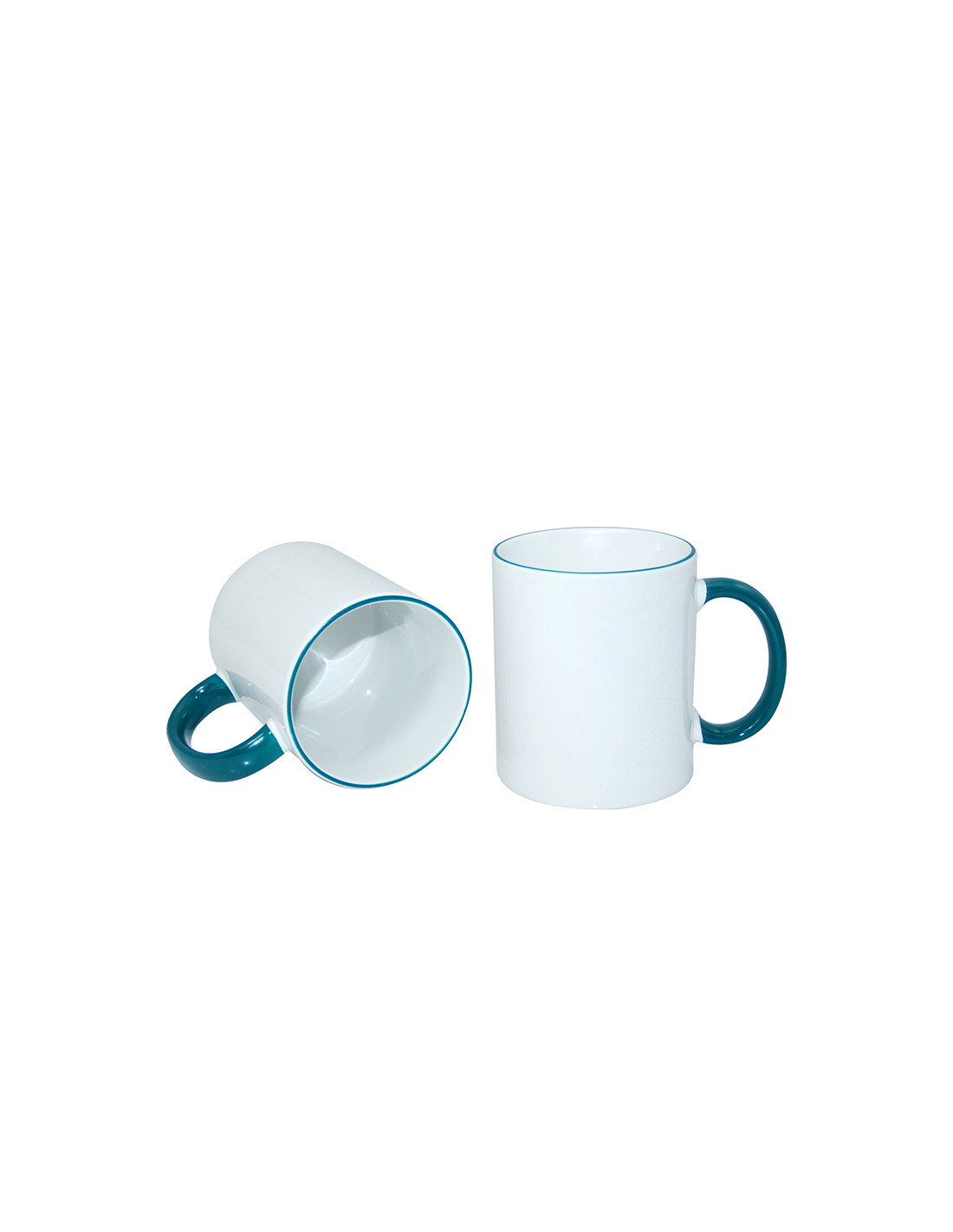 Tasse à poignée à bord de 11 oz - Vert