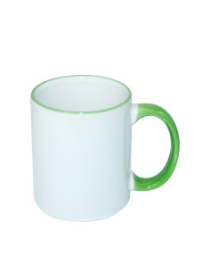 11oz Rim Handle Mug-Light Green 2