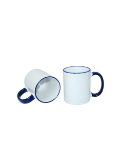 11oz Rim Handle Mug-Blue