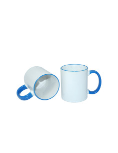 11oz Rim Handle Mug-Light Blue