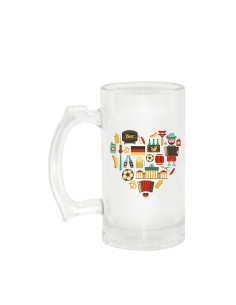 16oz Glass Beer Mug(Clear) 2