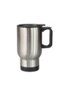 Tasse en acier inoxydable de 14 oz/420 ml, argent
