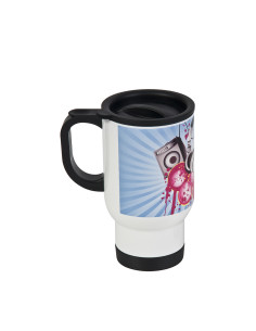 14oz/420ml Stainless Steel Mug -Full White