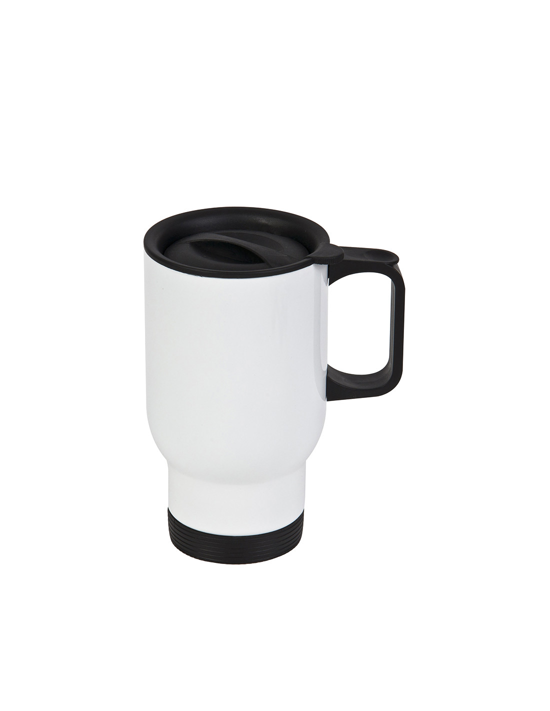 Tasse en acier inoxydable de 14 oz/420 ml - Blanc complet