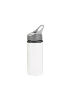 22oz/650ml Aluminum Bottle w/ Handle(White)
