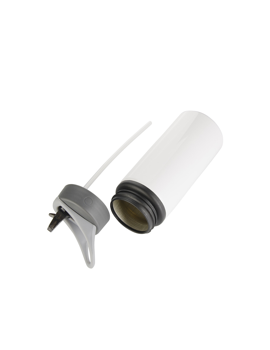 Bouteille en aluminium de 22 oz/650 ml avec poignée (blanche)