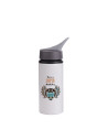 Bouteille en aluminium de 22 oz/650 ml avec poignée (blanche)