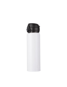 500ml/17oz Pop Lid Stainless Steel Bottle(White)