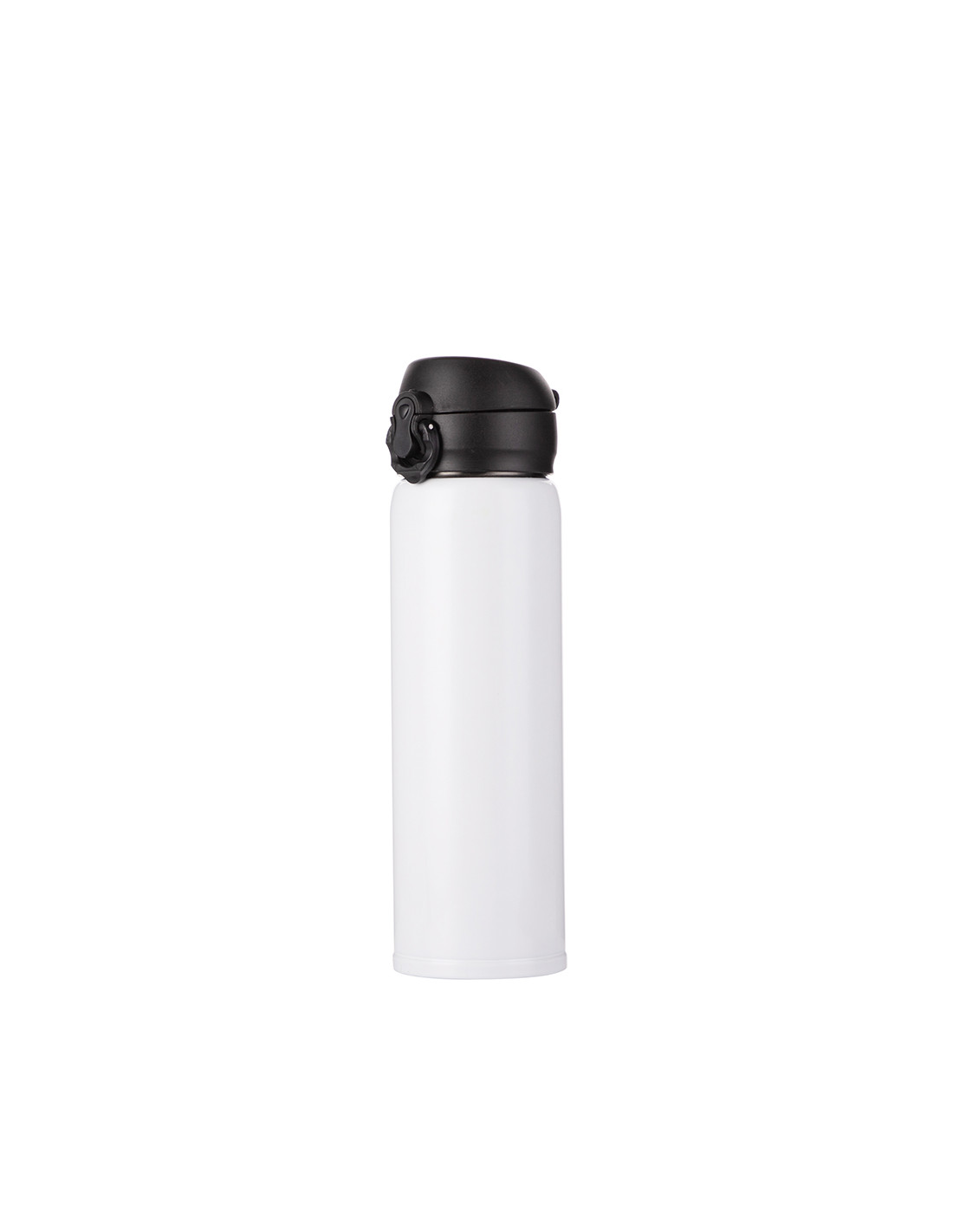 Bouteille en acier inoxydable avec couvercle pop de 500 ml/17 oz (blanc)