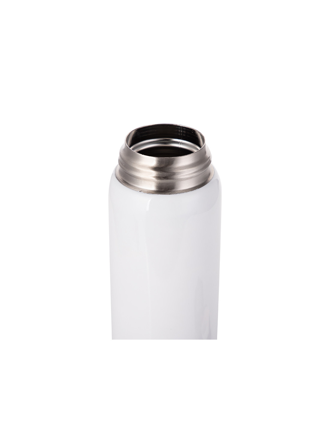 Bouteille en acier inoxydable avec couvercle pop de 500 ml/17 oz (blanc)