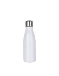 17oz/500ml Aluminium Cola Shaped Bottle(White)