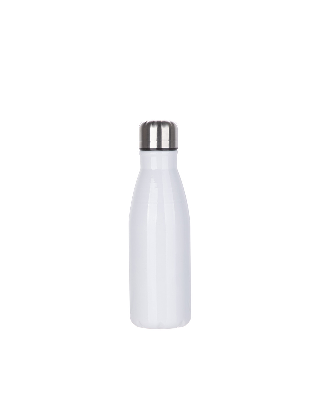 Bouteille en forme de cola en aluminium de 17 oz/500 ml (blanc)