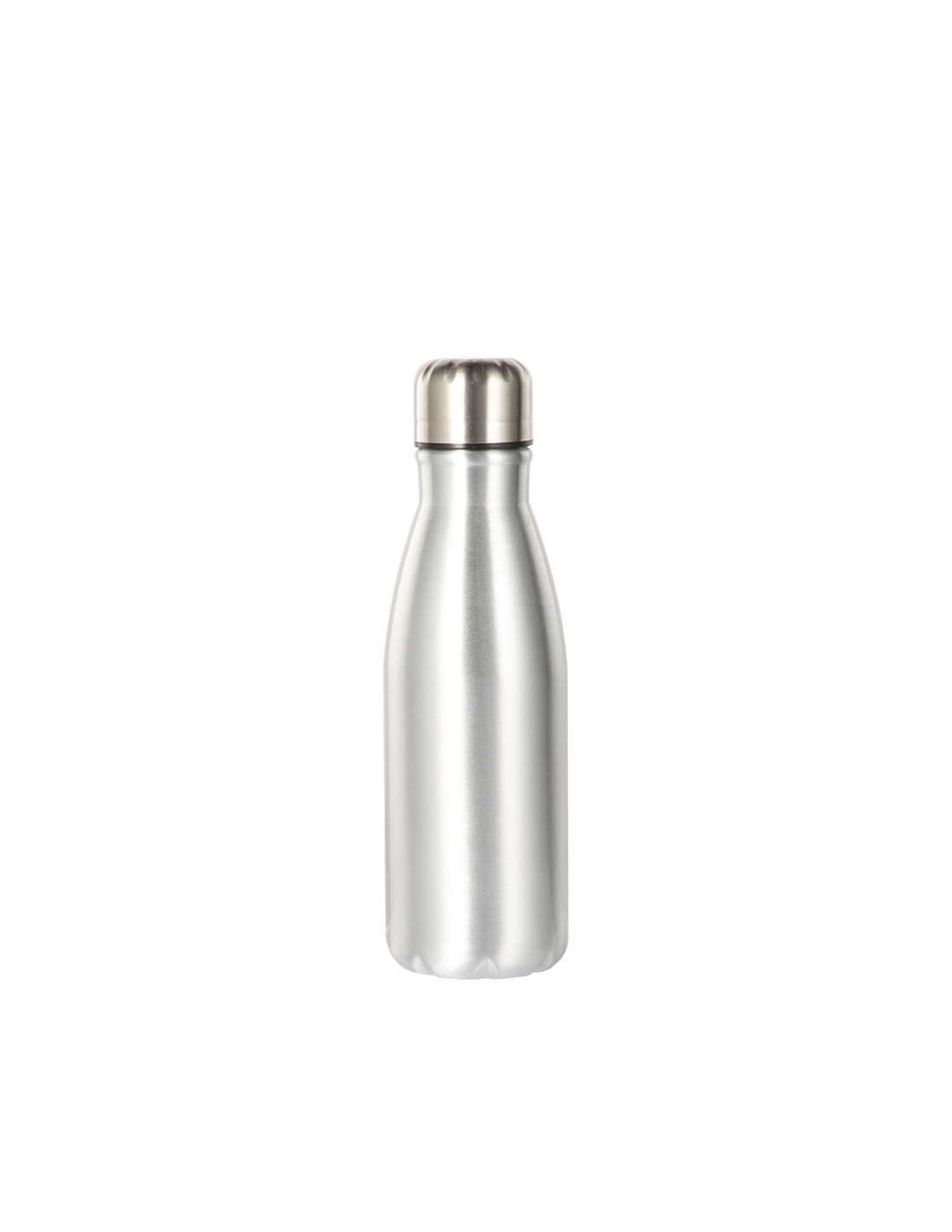 Bouteille en forme de cola en aluminium de 17 oz/500 ml (argent)