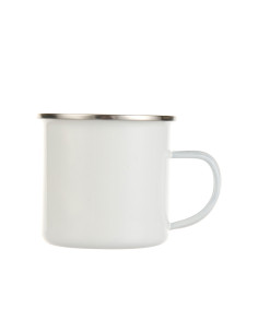 12oz Enamel Mug w/ Flat Bottom