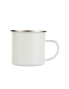 Tasse en émail de 12 oz avec fond plat