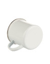 Tasse en émail de 12 oz avec fond plat