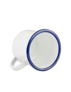 12oz/360ml Enamel Mug(Blue Edge) 2
