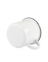 Tasse en émail de 12 oz/360 ml (bord noir)