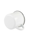 Tasse en émail de 12 oz/360 ml (bord noir)