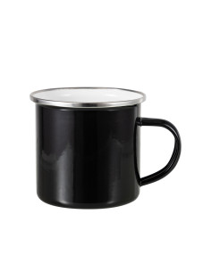 12oz/360ml Colored Enamel Mug(Black)